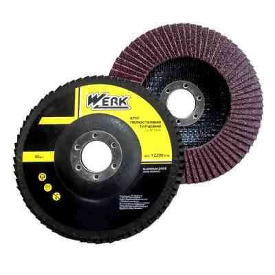 Круг зачистний Werk пелюстковий конічний - 125х22,2 P80, Т29 (36136) Вінниця