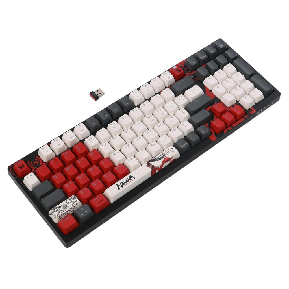 Клавіатура бездротова Bloody WS98 Narake ( чорний, червоний ) Харків - фото 9