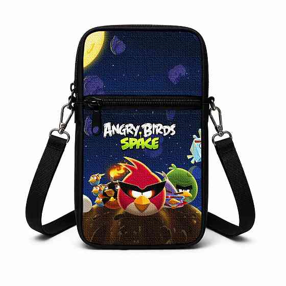 Сумка-чехол для телефона Angry Birds детская через плечо, водонепроницаемая мини-сумка (5120) Киев