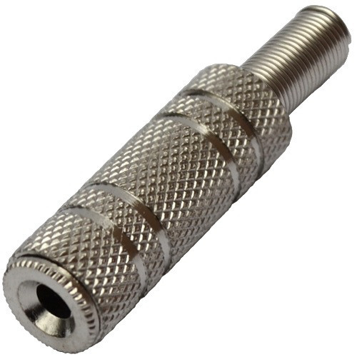 Гніздо 3,5 мм стерео корпус метал, на кабель Полтава - фото 1