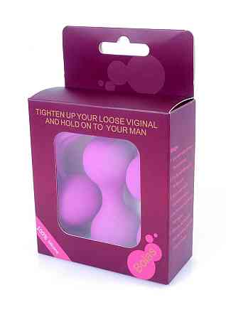 Набір вагінальних кульок - Silicone Kegal Balls Set Purple Sex Aura Київ