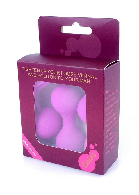 Набір вагінальних кульок - Silicone Kegal Balls Set Purple Sex Aura Київ - фото 4