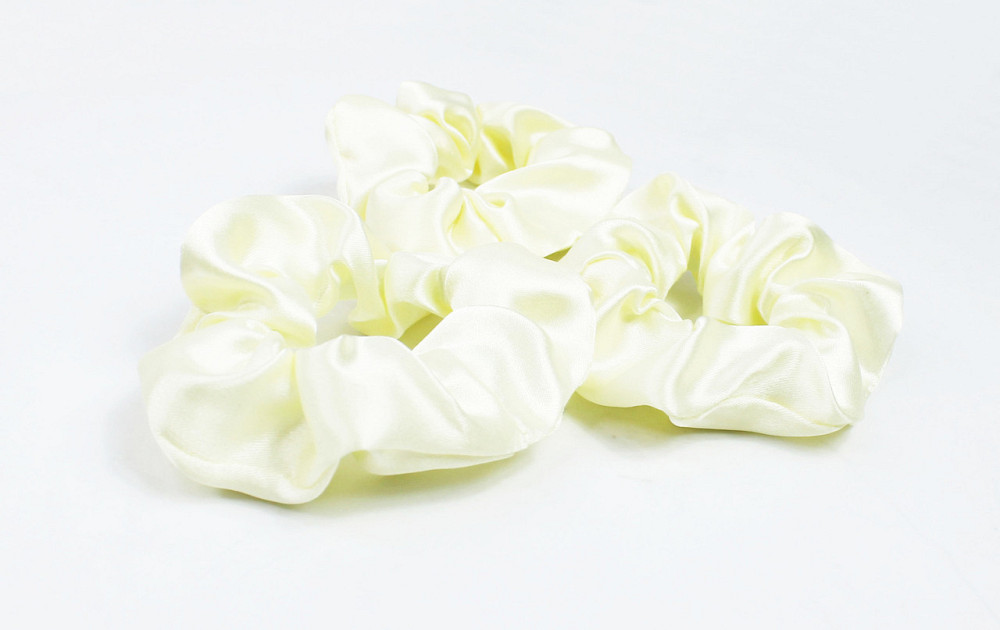 Гумка для волосся атласна Молочний Харків - фото 2