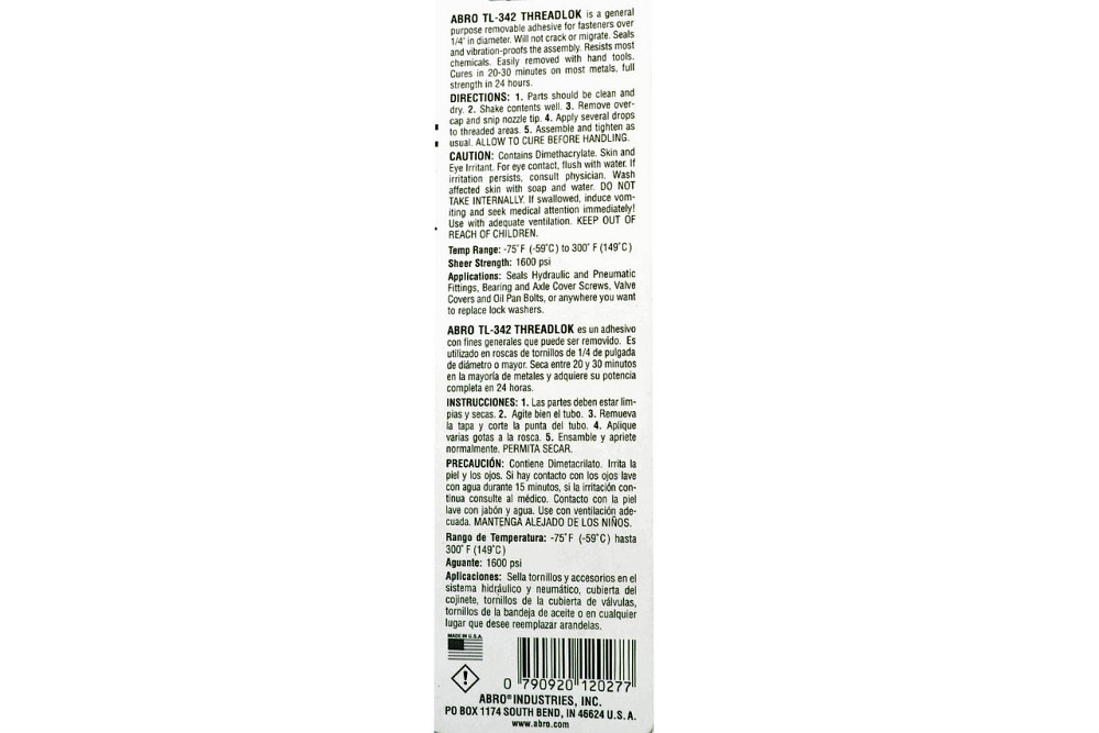Фіксатор різьблення, Герметик різьблення синій 6 мл Мукачево - фото 2