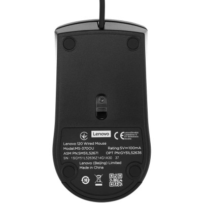 Мишка Lenovo 120 USB Black (GY51L52636) Вінниця - фото 6