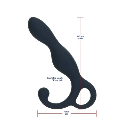 Массажер простаты Lux Active LX1 Anal Trainer 5.75″, Dark Blue, вибропуля в комплекте Львов