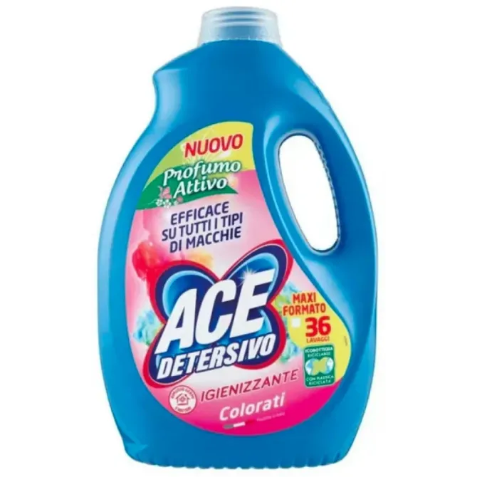 Рідкий засіб для прання Ace Detersivo Liquido Colorati Igienizzante 36 прань 1980 мл Львів - фото 1