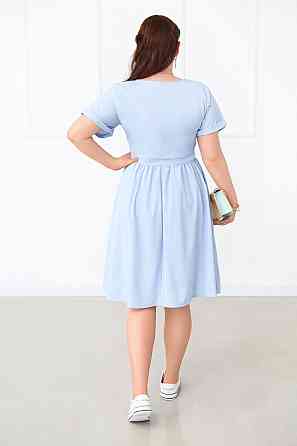 Жіноче плаття міді "Валенсія" оптом | Батал 50, Блакитний Київ