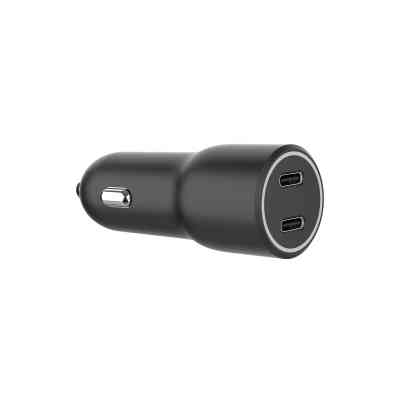 Зарядное устройство Gembird 2xUSB-C (PD 20W) black (TA-UC-C2PD40-CAR-01) Винница