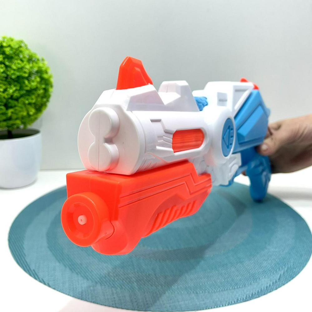 Бластер водяний з помпою 40см Білий з блакитним (M 5855) Чернігів - фото 8