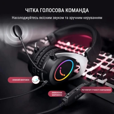 Навушники Fifine H3 RGB Black (H3) Вінниця - фото 12