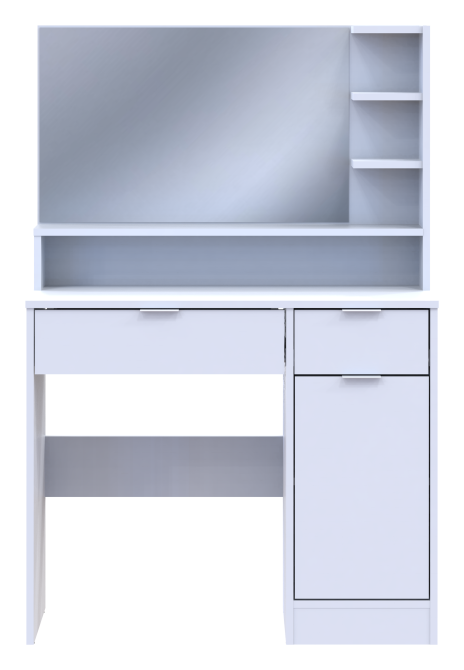 Туалетний столик з дзеркалом Doros Естель 90х38х135 см Білий (DRS-011472) Львів - фото 2