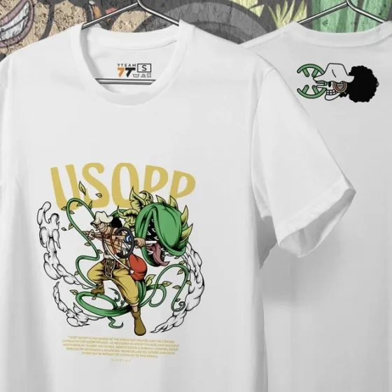 Футболка мужская с принтом Ван Пис Usopp Размер 48 Anime0271 Днепр