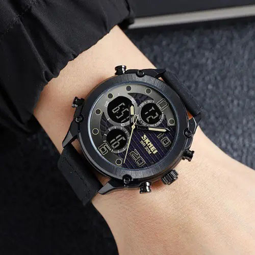 Часы тактические противоударные SKMEI 1975LBKBK, Тактические военные часы для ЗСУ Армейские топ QR-29 Львов - изображение 8