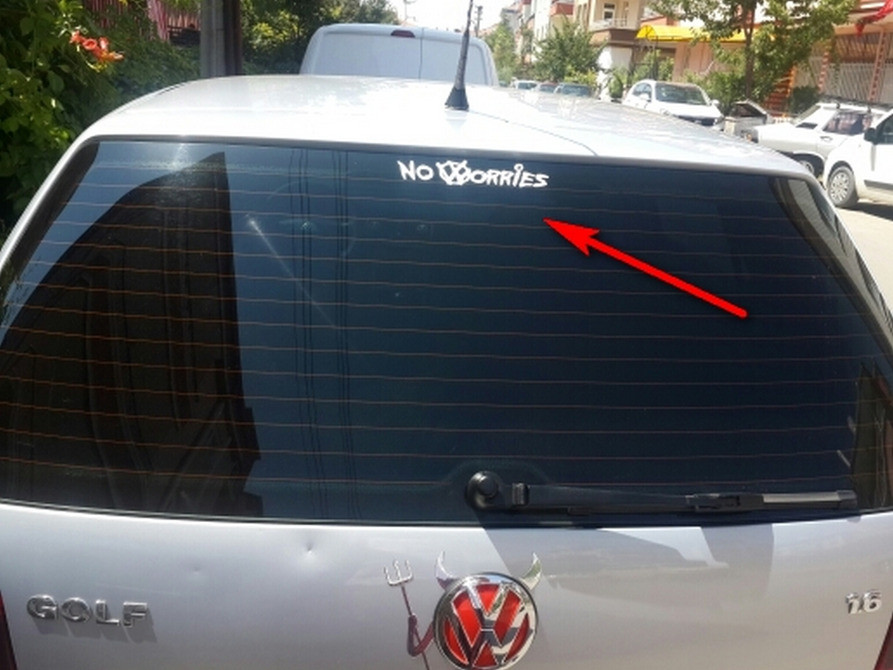 Наклейка no worries-не турбуйся на авто. Тюнінг Київ - фото 7