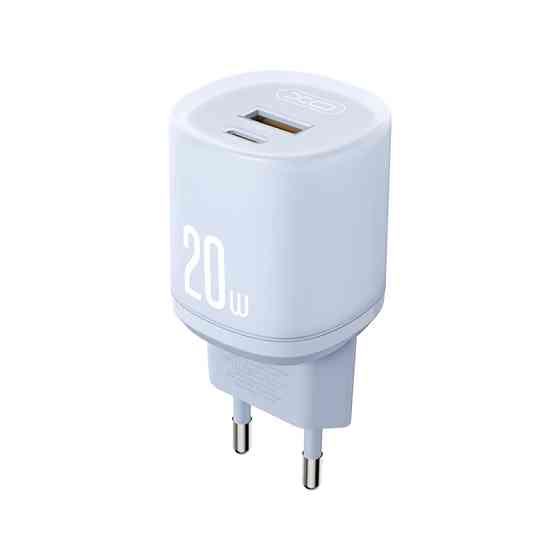Мережевий зарядний пристрій XO L144 PD20W 1USB-A+1USB-C синій Львів