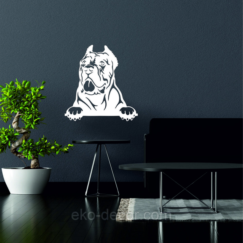 Декоративне настінне Панно «Кане-корсо», Декор на стіну 50*48 см, Білий Київ - фото 2