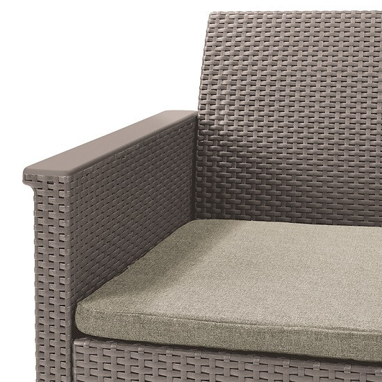 Комплект садой мебели Keter Emma balcony set, стол-сундук, бежевый Киев - изображение 7