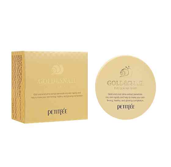 Гидрогелевые патчи для глаз Золото-Улитка Gold/Snail Hydrogel Eye Patch Petitfee & Koelf 60 шт Киев
