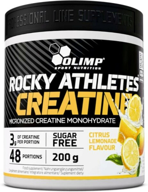 Креатин моногідрат Olimp Rocky Athletes Creatine 200 г, Citrus lemonade Луцьк - фото 1