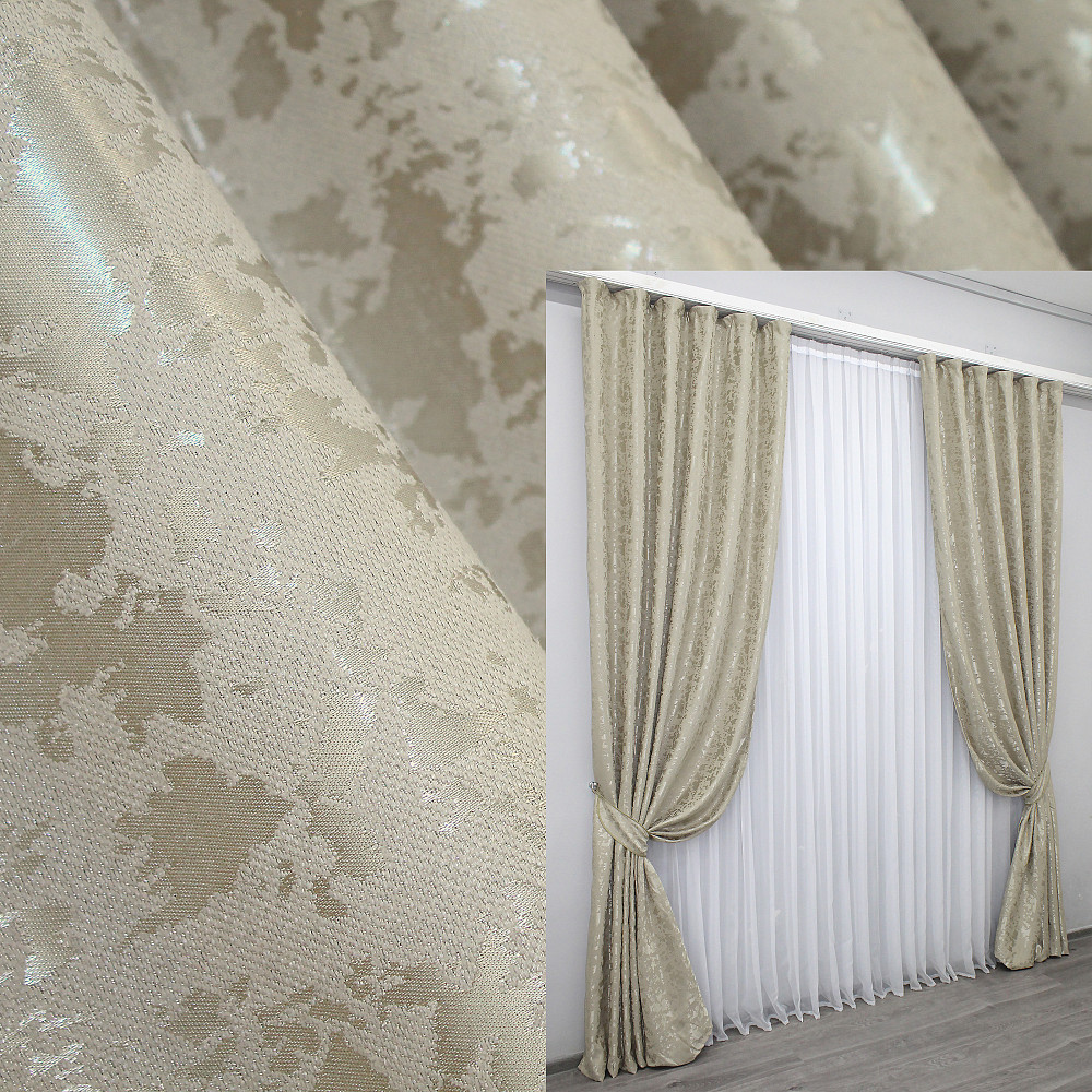 Шторная ткань лен мрамор, коллекция 