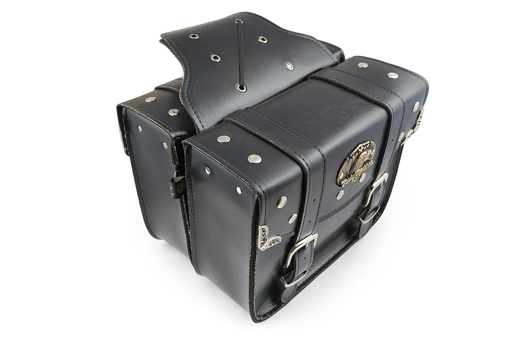 Кофри бічні (пара) (шкіра, чорні, #WL-0539) KML Київ - фото 1