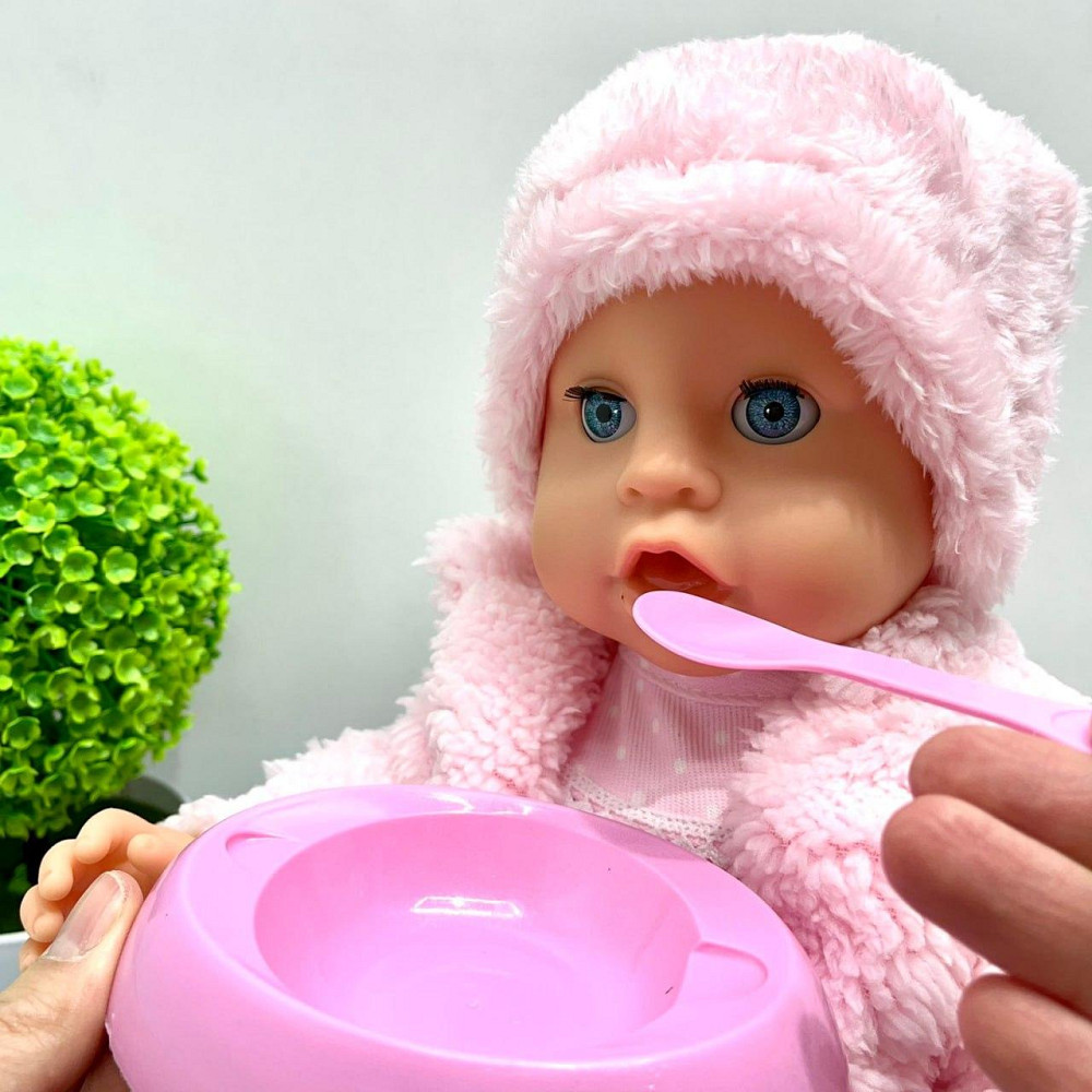 Пупс функціональний Чудо Малюк 8 функцій 9 аксесуарів у комплекті 43см Рожевий (BL242A-DM-UA) Чернигов - изображение 7