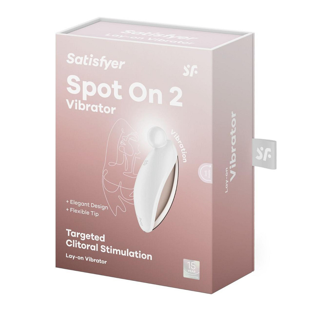 Вібратор для зовнішньої стимуляції Satisfyer Spot On 2 White, дуже потужний, гнучкий відросток Sex Aura Київ - фото 7