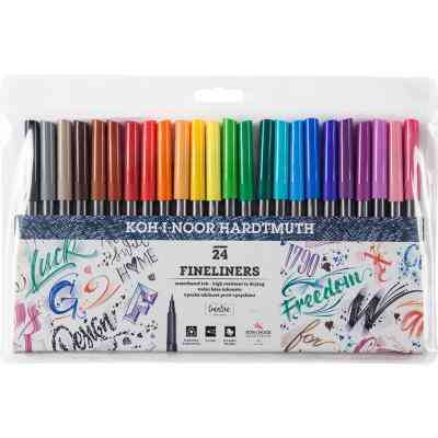 Лайнер Koh-i-Noor набір Асорті 0.3 мм пластик 24 шт (777024) Вінниця