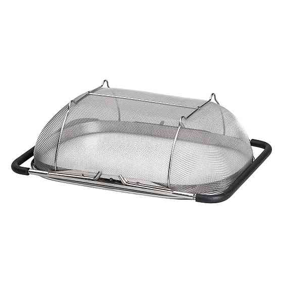 Дуршлаг сито на раковину для мытья овощей и фруктов 36х25х10.5 см из нержавеющей стали HP-19-18-L Киев