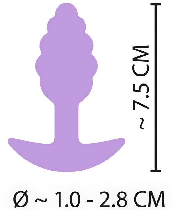 Анальна пробка Cuties Plugs Purple Sex Aura Київ - фото 7