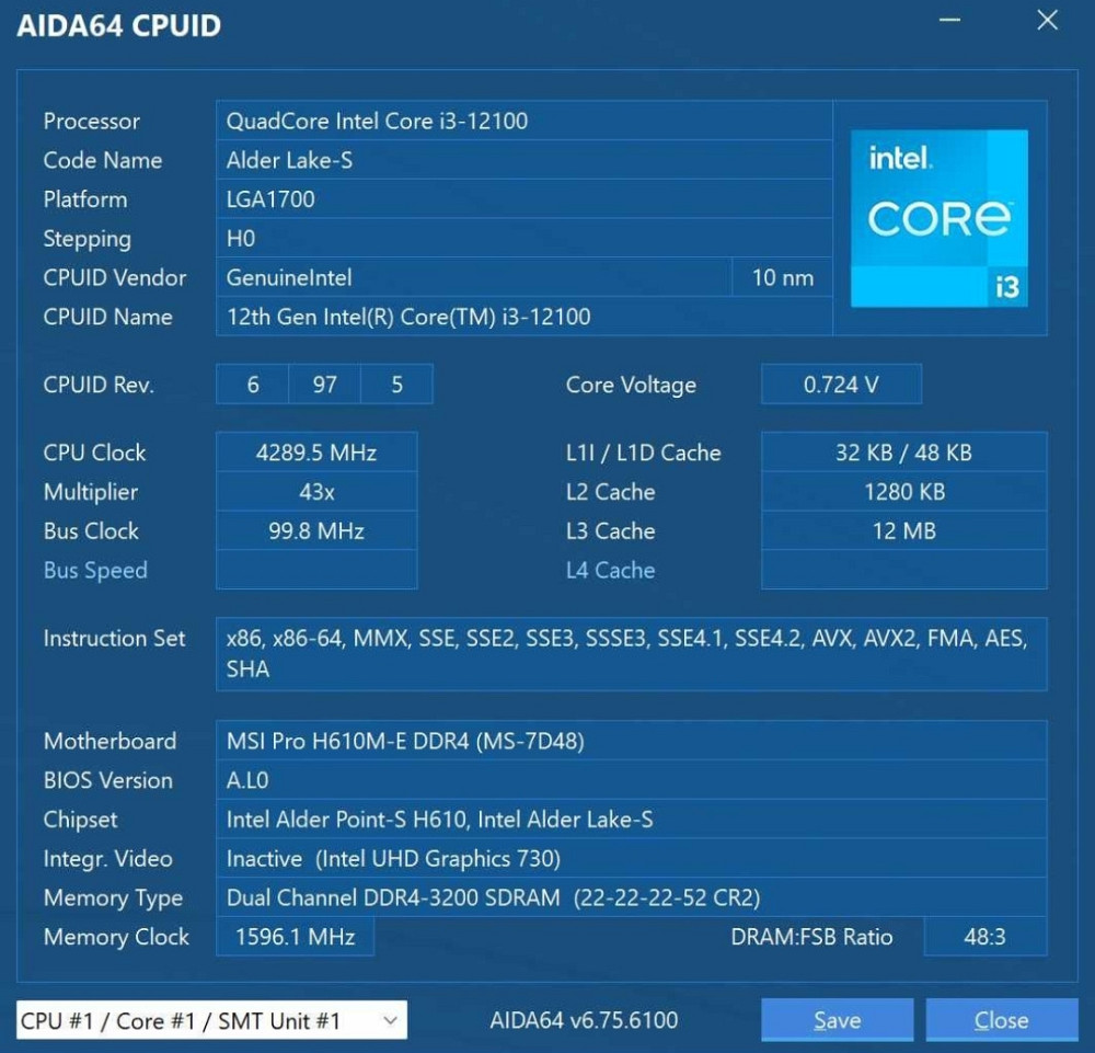 Процессор Intel Core i3-12100 c графикой UHD 730 Киев - изображение 4
