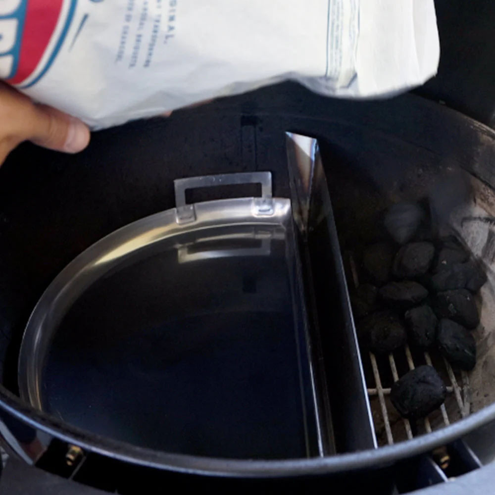 Поддон планча нерж. с конт. для воды Slow and Sear Drip EN Divide для угольных грилей 57 см SNS-DND-22 Код: 013155 Ровно - изображение 3