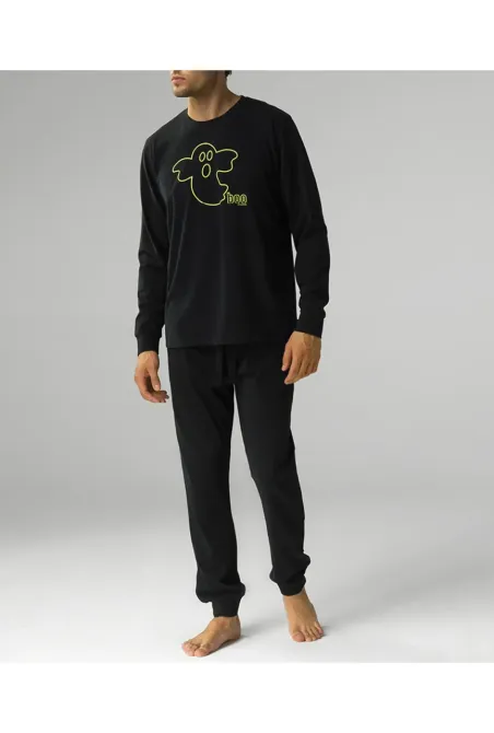 Чоловіча піжама (довгі штани, довгий рукав) 100% Бавовна Atlantic NMP-378 Київ - фото 1