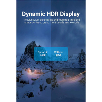 Кабель HDMI M - M, 2.0 м, V2.1, 8K 60Гц обплетення, Silver Metal Type Vention Винница - изображение 8