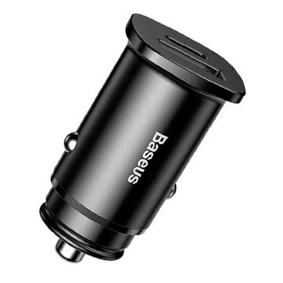 Автомобильное зарядное устройство BASEUS B5-C15C PPC Car Charger 30W PD QC 4.0 (Черное, Type-C + USB) Николаев