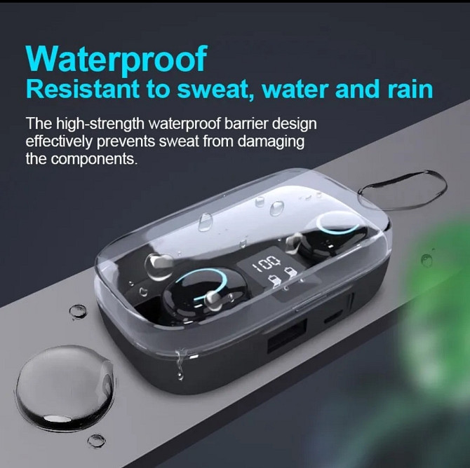 Навушники бездротові TWS X10 Sport Bluetooth 5.2 + Powerbank Київ - фото 2