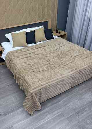 Плед-покривало смужка VIP Шарпей 200х230 см (+-10см) Бежевий (87-148) Київ