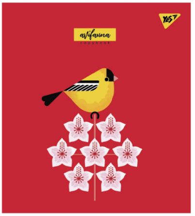 Зошит для записів А5/24 лін. "YES" "Avifauna" мат. ВДЛ+УФ-виб. 766848, шт Київ