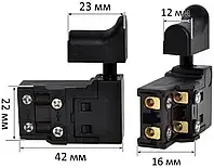 Кнопка перфоратора бочкового малый винт, Зенит Профи ЗПП-1000 Полтава - изображение 1