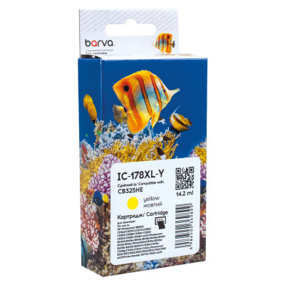 Картридж Barva HP 178XL (CB320HE/CB325HE) 950 c, Yellow (IC-178XL-Y) Винница - изображение 1