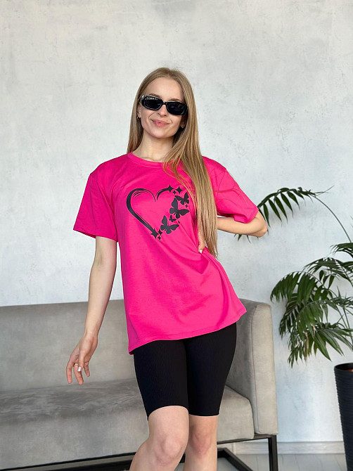 Жіночий комплект з футболкою та велосипедками рубчик Dynamic Київ - фото 5