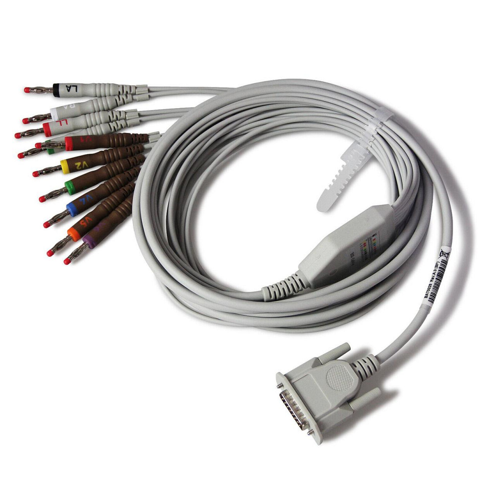 Модуль 12-Lead ECG (Кабель 12 канальний до ЕКГ тип А Європейський стандарт,із клемами типу "банан") Дніпро - фото 1