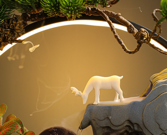 Підставка для пахощів 50х47 см, декоратний водоспад, АКВАРІУМ, світильник, підставка для пахощів 5В1! Кременчук