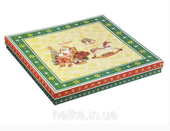 УЦІНКА! ТАРІЛКА НОВОРІЧНА "CHRISTMAS COLLECTION" ДІД МОРОЗ 26 см + ПОДАРУНКОВА УПАКОВКА Київ