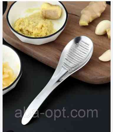 Терка для подрібнення імбиру часнику з нержавіючої сталі Ложка (шт.) Одеса