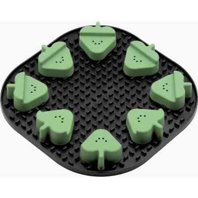 Універсальний посуд для тварин Fiboo Snoopy + fibnoose килимок для злизування ласощів і їжі з елементами гри, чорний (FIB0258) Вінниця