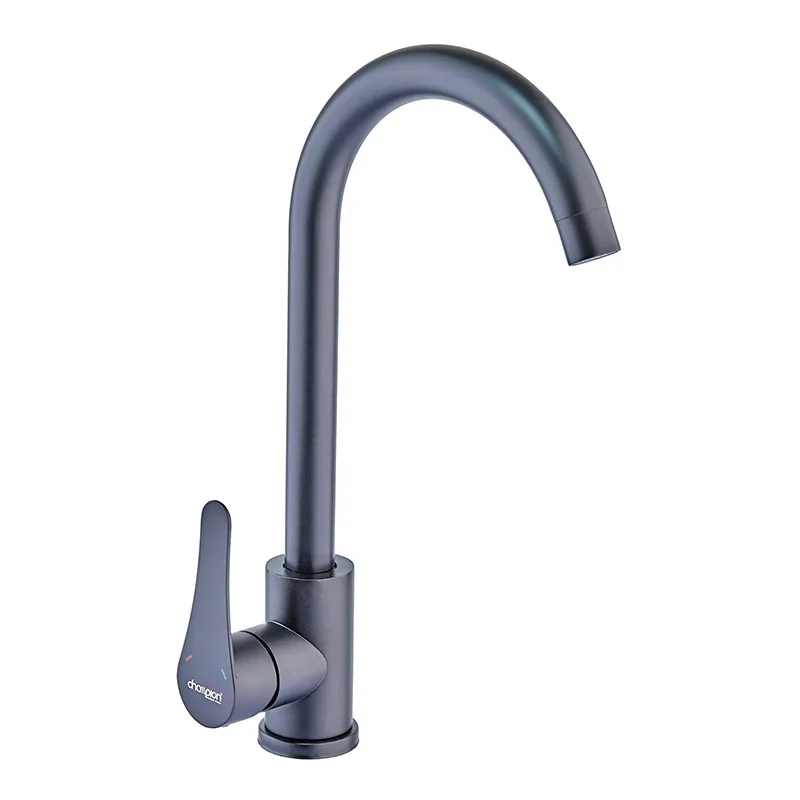 Кухонный смеситель Champion EZA-011 Black из нержавеющей стали (CH6453) Харьков - изображение 1