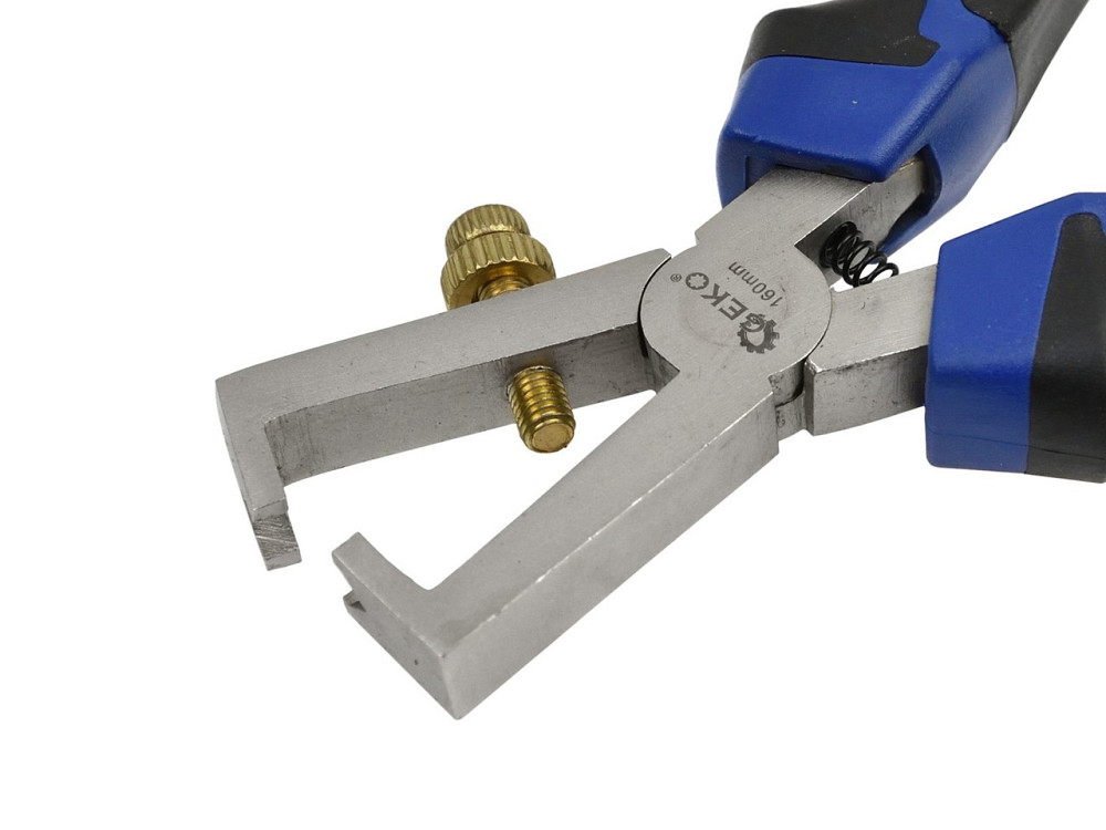 Щипці для зняття ізоляції "GeKo" з регуляцію, 160мм Київ - фото 2