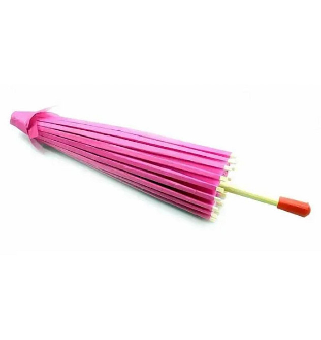 Зонт декоративный малиновый бамбук с бумагой Киев - изображение 2